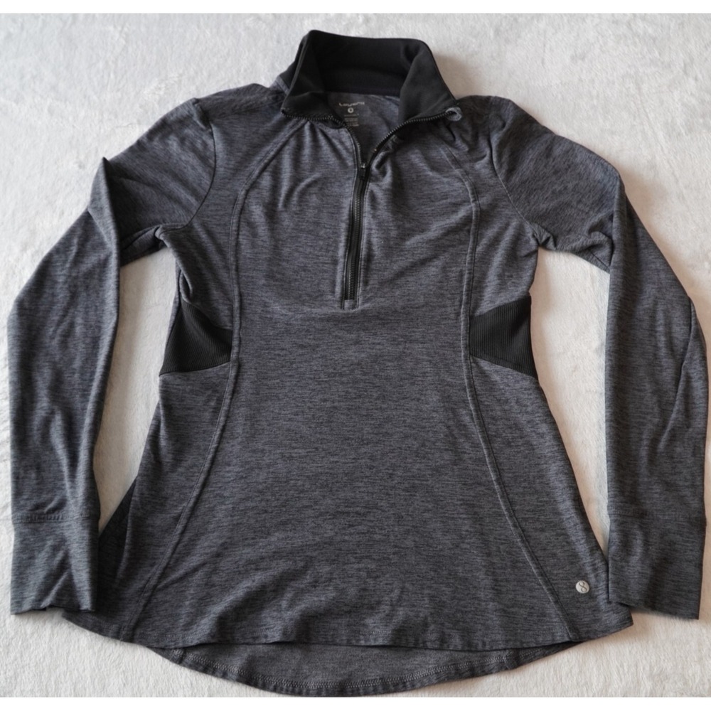Layer 8 Women's Lightweight Active Jacket Small Gray Long Sleeve Athletic thumbh